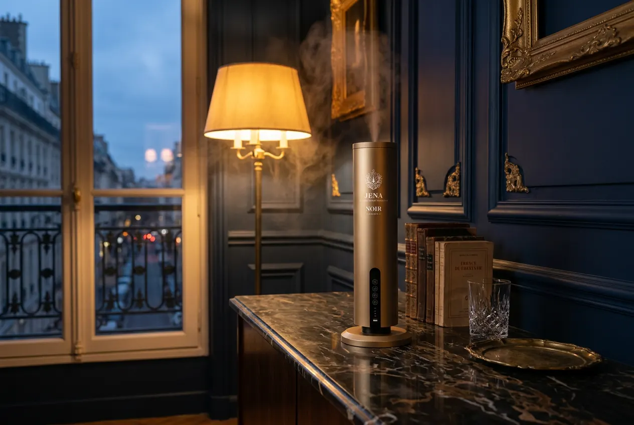 Gouden Jena Noir diffuser in een Parijs interieur